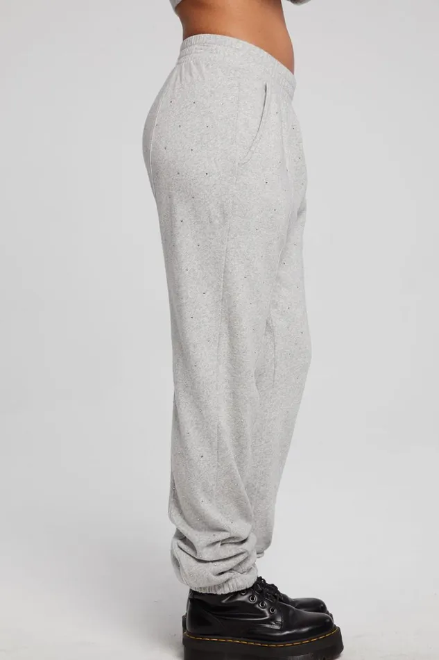 Womens Bottoms Chaser Brand Essential Heather Grey Jogger