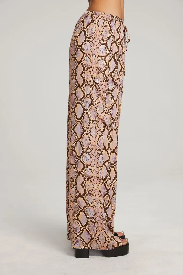 Womens Bottoms Chaser Brand Lee Python Print Trousers