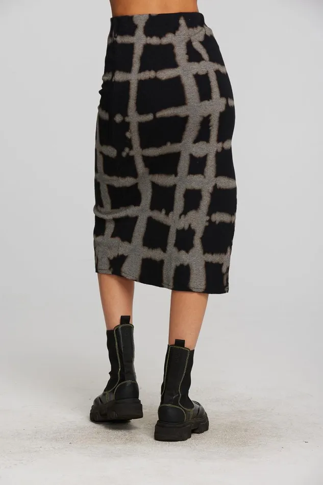 Womens Bottoms Chaser Brand Recycled Vintage Rib Midi Skirt With Shirring And Side Slit