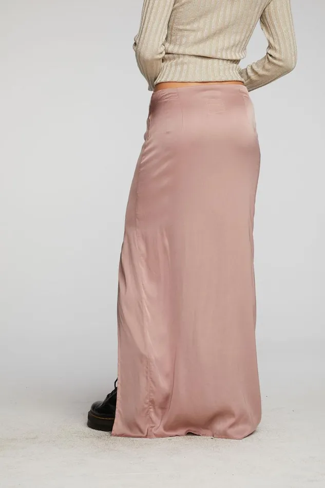 Womens Bottoms Chaser Brand Stretch Silky Woven Midi Skirt