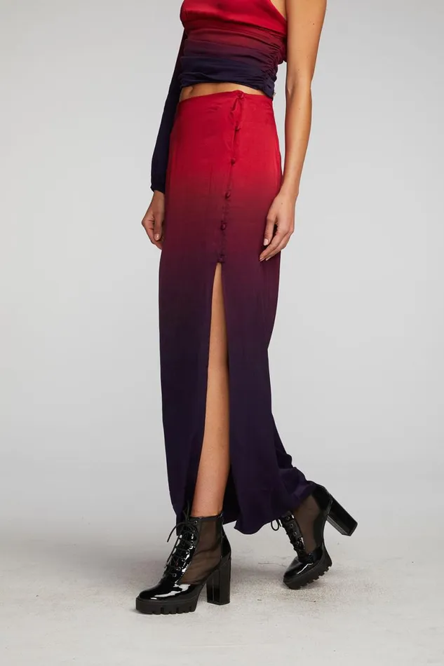 Womens Bottoms Chaser Brand Stretch Silky Woven Midi Skirt