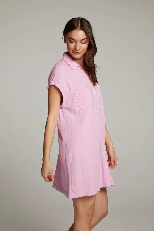 Womens Dresses Chaser Brand Downtown Pastel Lavender Mini Dress