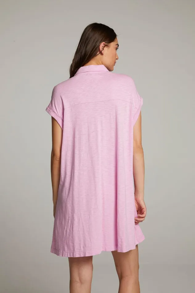 Womens Dresses Chaser Brand Downtown Pastel Lavender Mini Dress