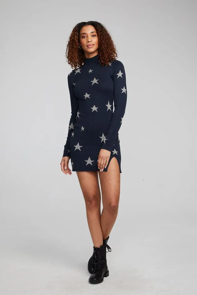 Womens Dresses Chaser Brand Edita Star Struck Mini Dress
