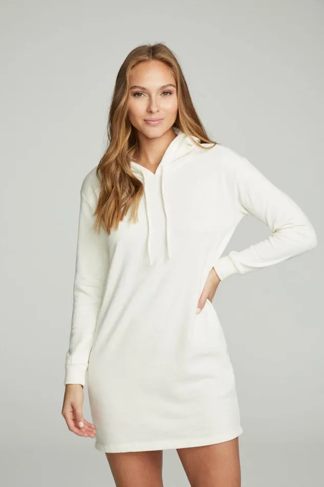 Womens Dresses Chaser Brand Long Sleeve Hoodie Dress
