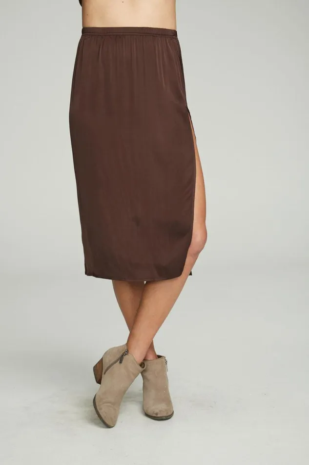 Womens Dresses Chaser Brand Side Slit Midi Skirt