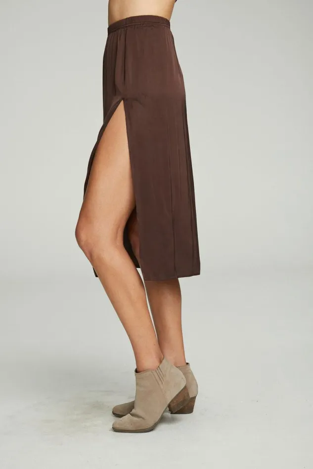 Womens Dresses Chaser Brand Side Slit Midi Skirt