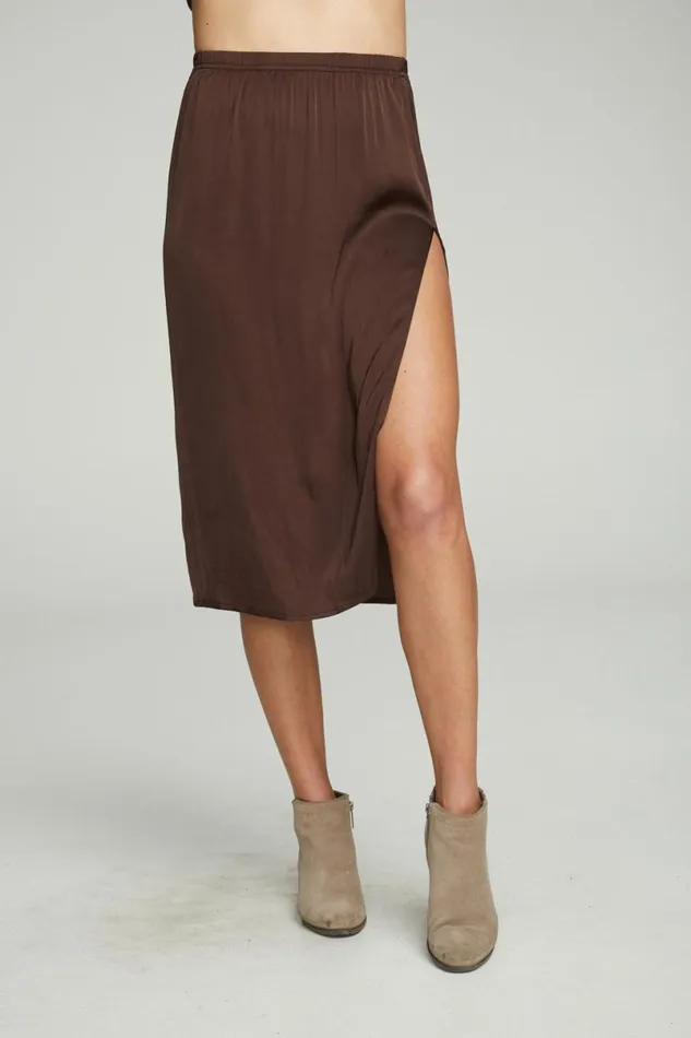Womens Dresses Chaser Brand Side Slit Midi Skirt