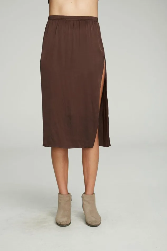 Womens Dresses Chaser Brand Side Slit Midi Skirt