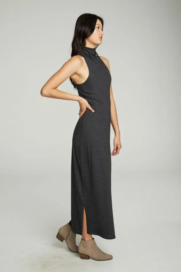 Womens Dresses Chaser Brand Turtle Neck Tank Maxi Dress With Side Slits