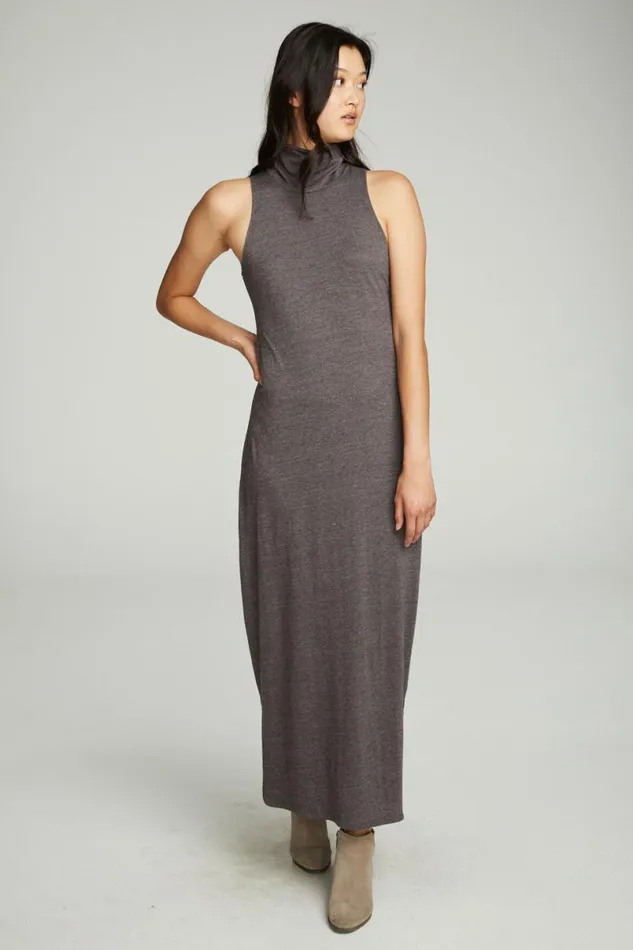 Womens Dresses Chaser Brand Turtle Neck Tank Maxi Dress With Side Slits