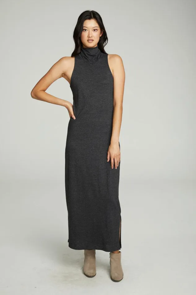 Womens Dresses Chaser Brand Turtle Neck Tank Maxi Dress With Side Slits