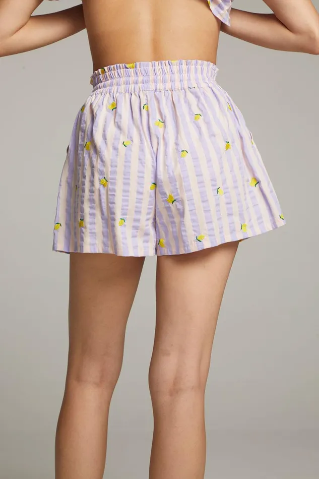 Womens Graphics Chaser Brand Allover Lemons Shorts