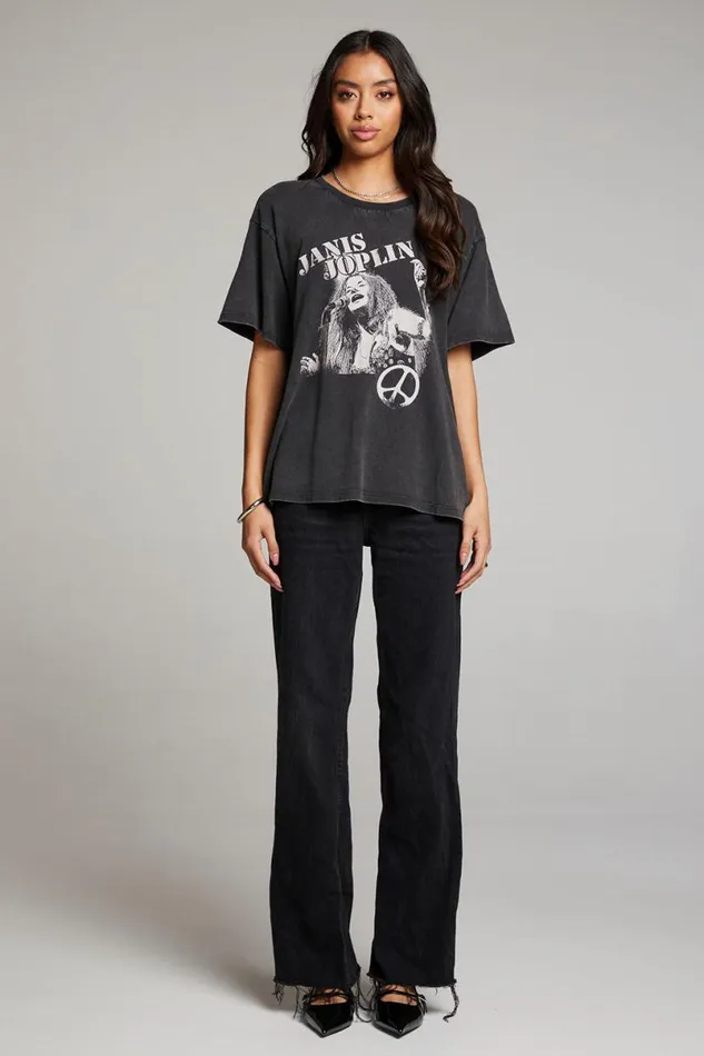 Womens Graphics Chaser Brand Janis Joplin Retro Tee
