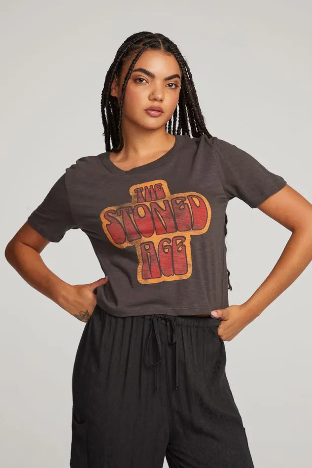 Womens Graphics Chaser Brand Stoned Age Tee
