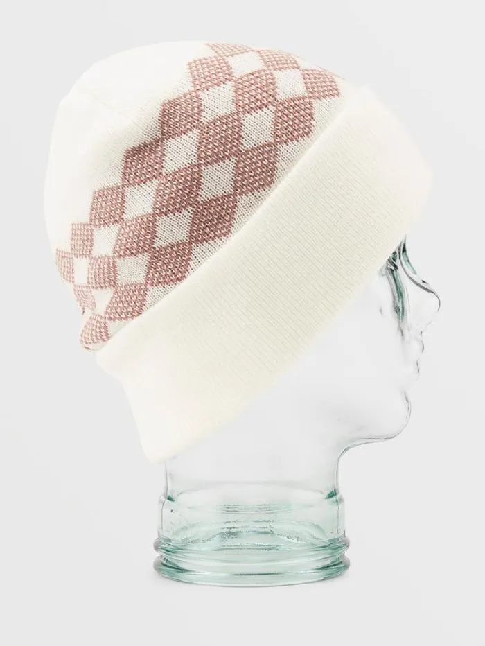 Womens Hats and Beanies Volcom Check This Beanie 8211 White