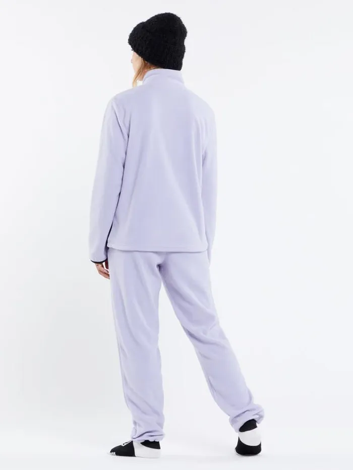 Womens Hoodies and Sweatshirts Volcom Polar Fleece 12 Zip 8211 Lilac Ash
