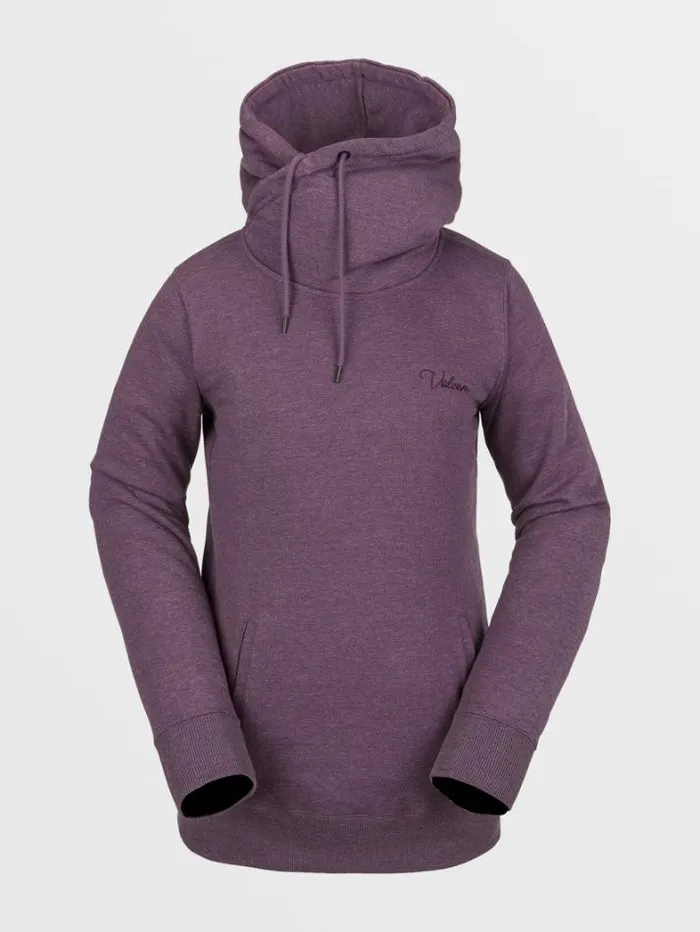 Womens Hoodies and Sweatshirts Volcom Tower Pullover Fleece 8211 Blackberry