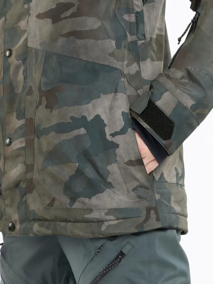 Womens Jackets Volcom Ell Insulated GoreTex Jacket 8211 Cloudwash Camo