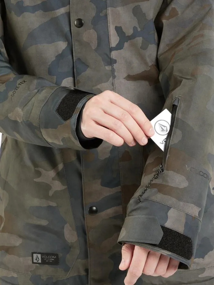 Womens Jackets Volcom Ell Insulated GoreTex Jacket 8211 Cloudwash Camo
