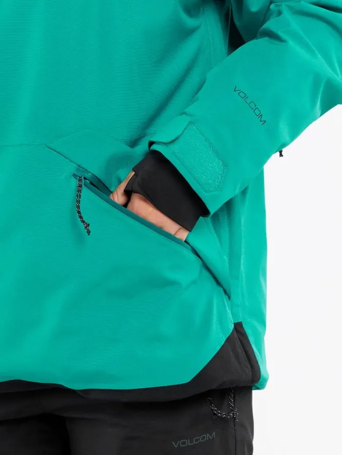 Womens Jackets Volcom Fern Insulated Gore Pullover 8211 Vibrant Green