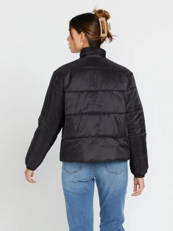 Womens Jackets Volcom Not Enuff Puff Jacket 8211 Black