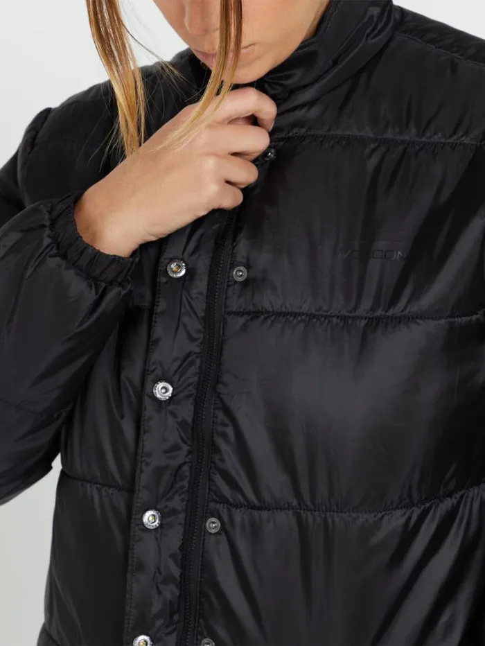 Womens Jackets Volcom Not Enuff Puff Jacket 8211 Black