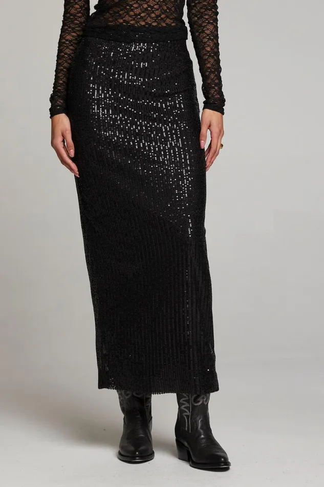 Womens Loungewear Chaser Brand Amber Licorice Midi Skirt