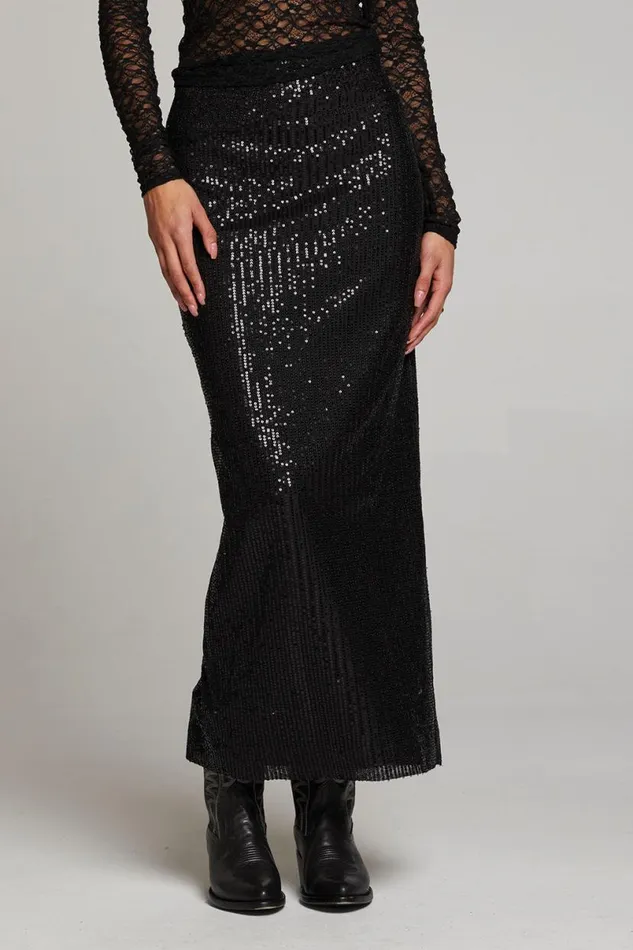 Womens Loungewear Chaser Brand Amber Licorice Midi Skirt