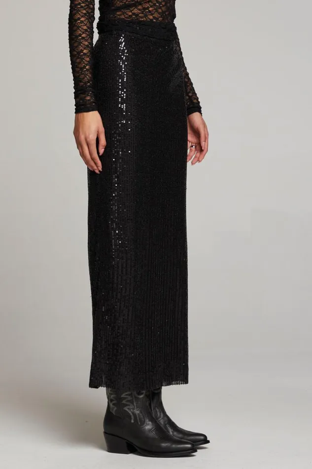 Womens Loungewear Chaser Brand Amber Licorice Midi Skirt