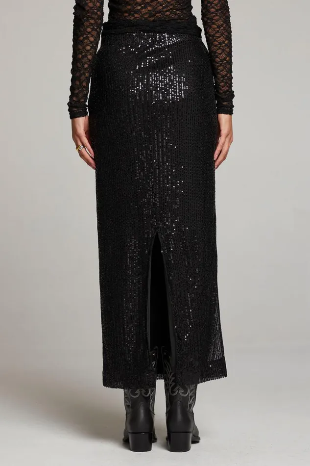 Womens Loungewear Chaser Brand Amber Licorice Midi Skirt
