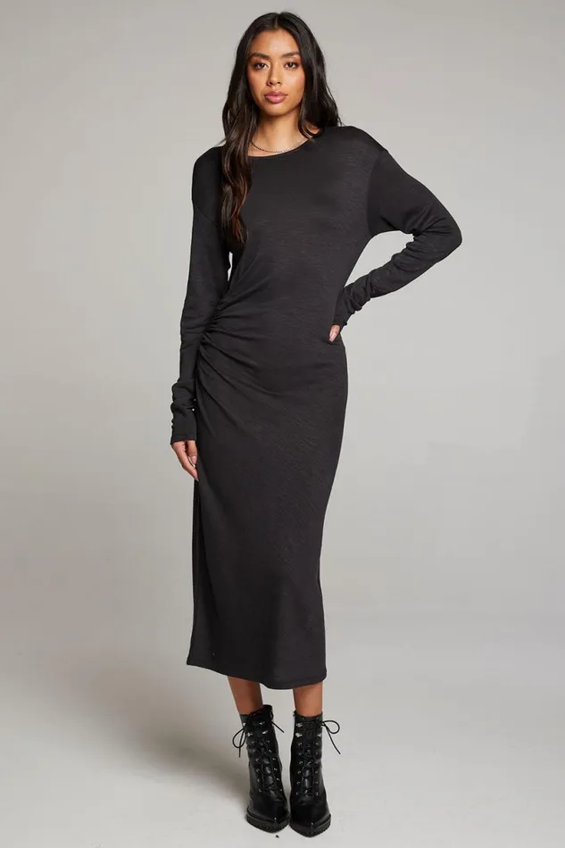 Womens Loungewear Chaser Brand Memory Licorice Midi Dress
