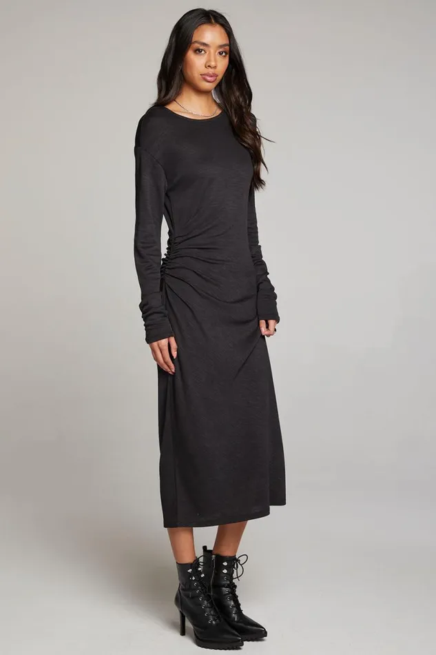 Womens Loungewear Chaser Brand Memory Licorice Midi Dress
