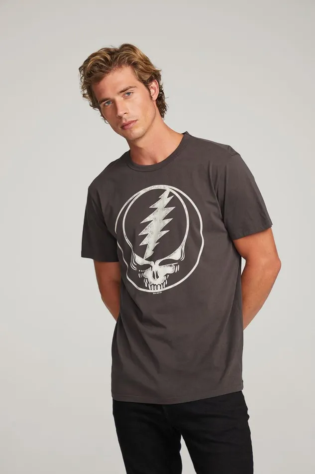 WomensMens Music Chaser Brand Grateful Dead Steal Your Face Mens Tee