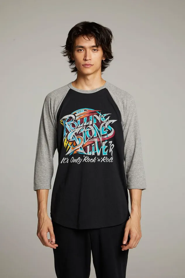 Womens Music Chaser Brand Rolling Stones Live 03978 Basball Raglan Tee