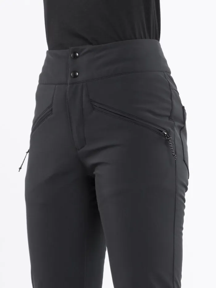 Womens Pants Volcom Battle Stretch High Rise Pants 8211 Black