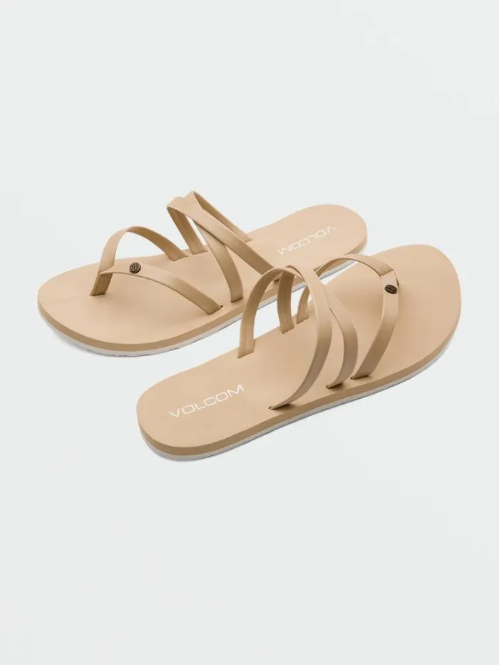 Womens Sandals Volcom Easy Breezy II Sandals 8211 Hazelnut
