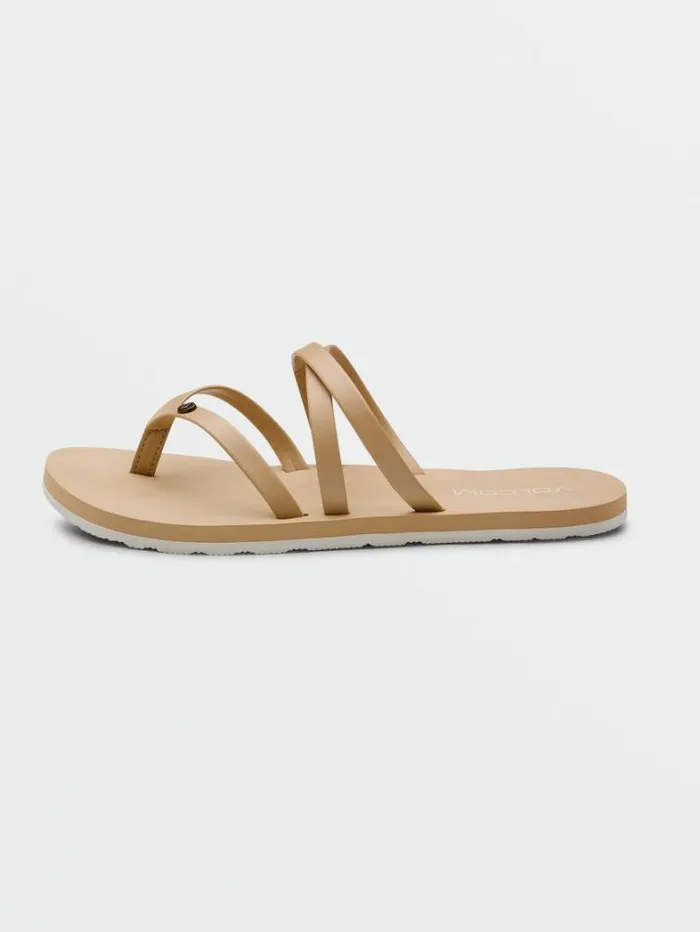 Womens Sandals Volcom Easy Breezy II Sandals 8211 Hazelnut