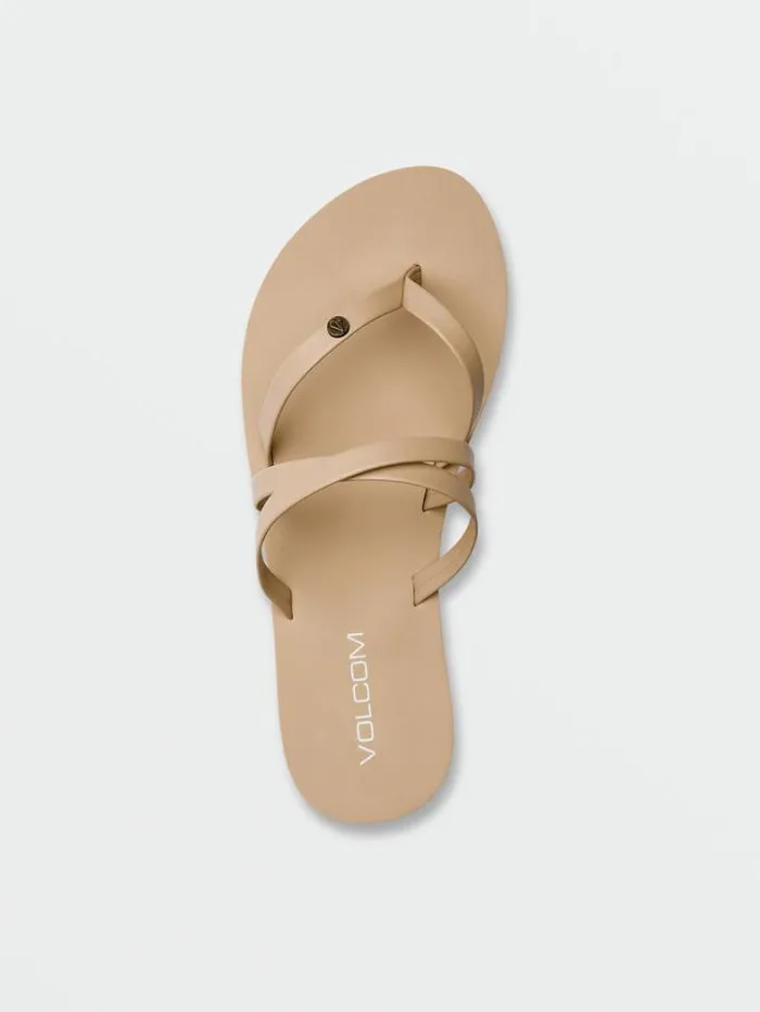 Womens Sandals Volcom Easy Breezy II Sandals 8211 Hazelnut