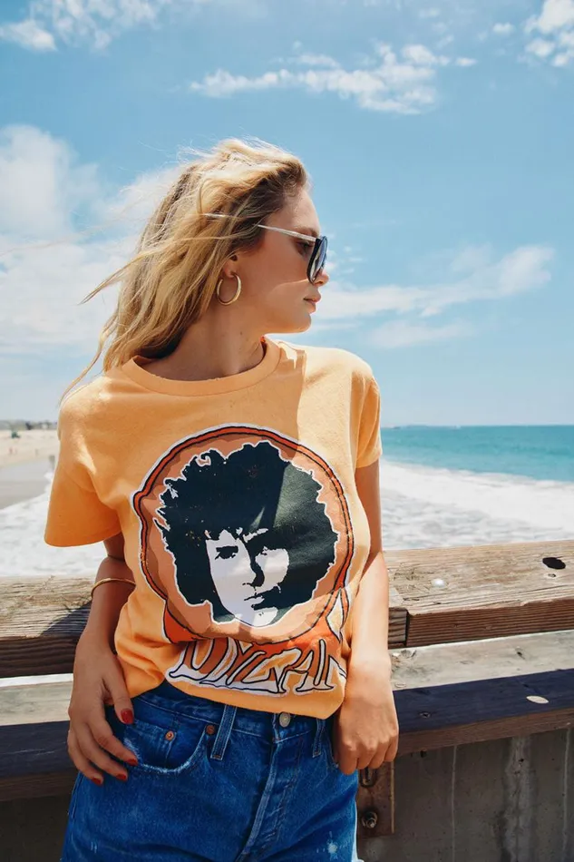 Womens Tops Chaser Brand Bob Dylan 8211 Retro Dylan