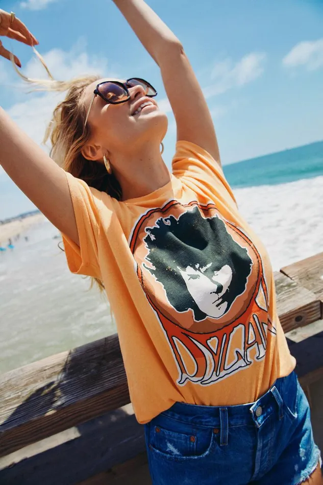 Womens Tops Chaser Brand Bob Dylan 8211 Retro Dylan