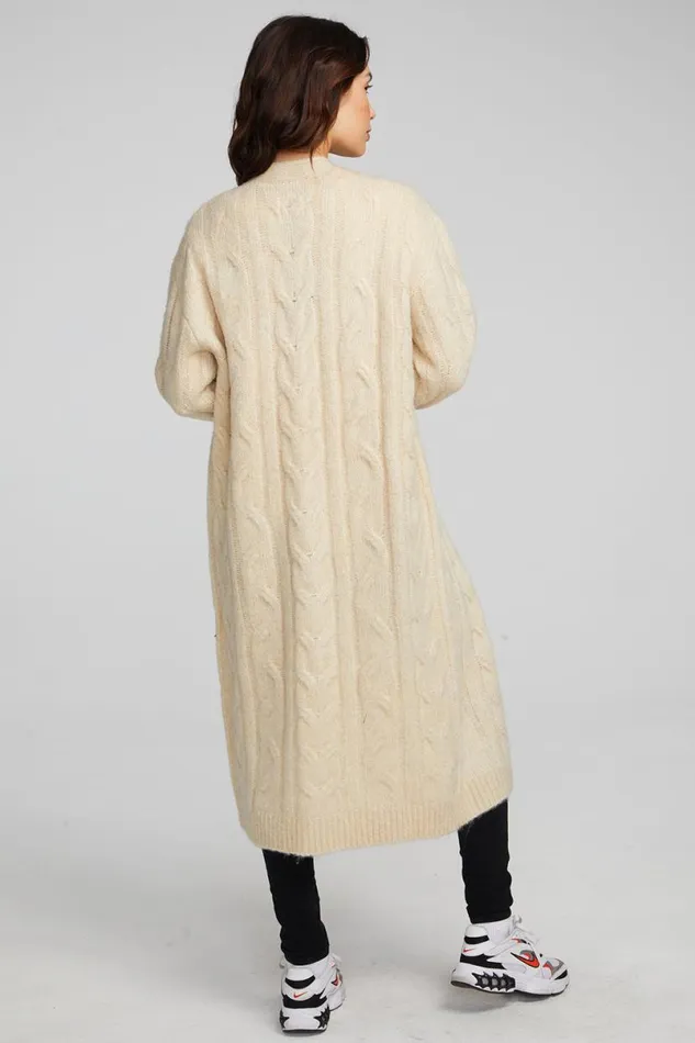 Womens Tops Chaser Brand Bridge Macaroon Long Cardigan