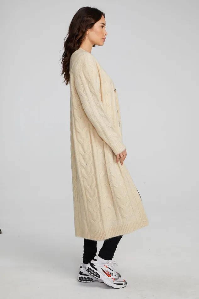 Womens Tops Chaser Brand Bridge Macaroon Long Cardigan