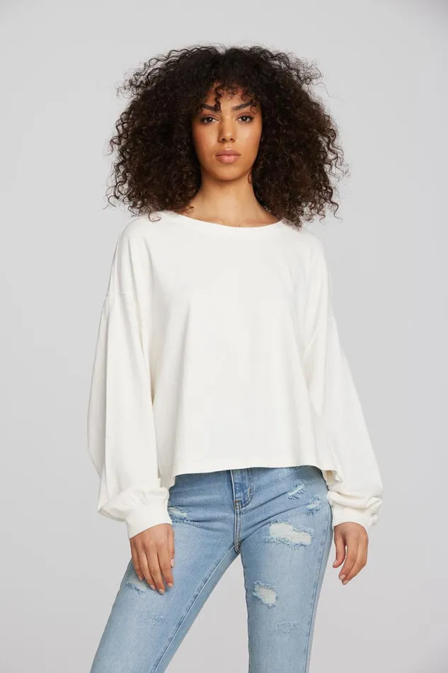 Womens Tops Chaser Brand Coast Cotton Jersey Long Sleeve Tee