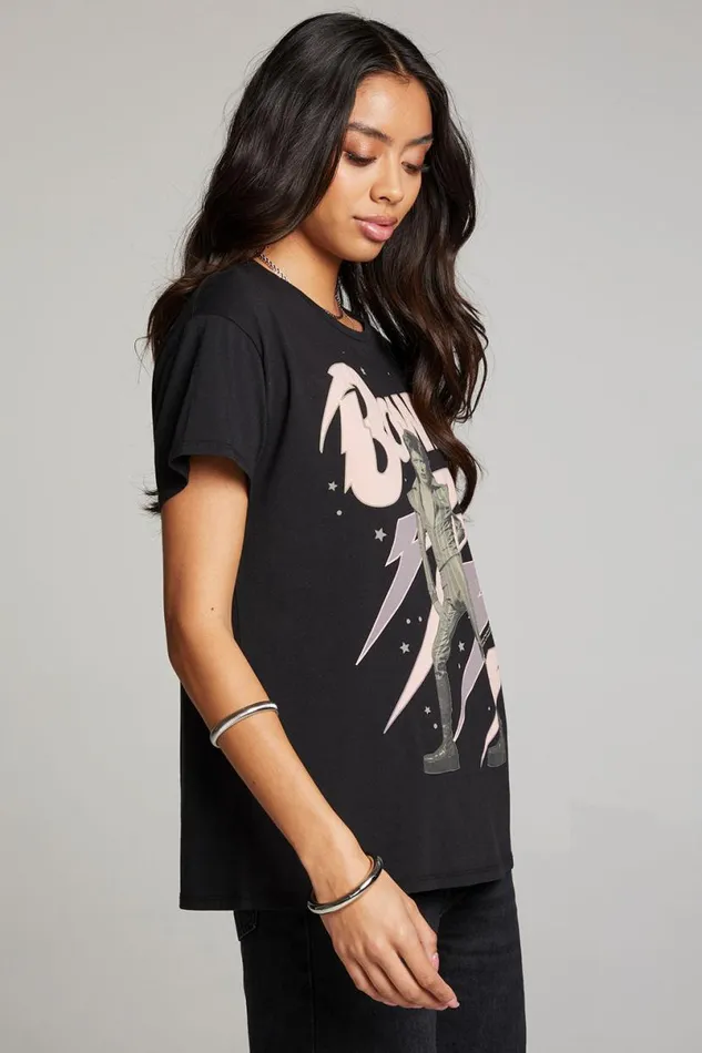Womens Tops Chaser Brand David Bowie Bolts Tee