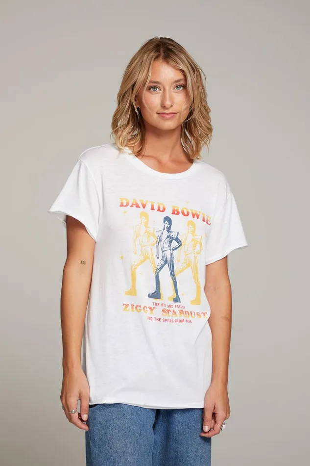 Womens Tops Chaser Brand David Bowie Ziggy Stardust Tee