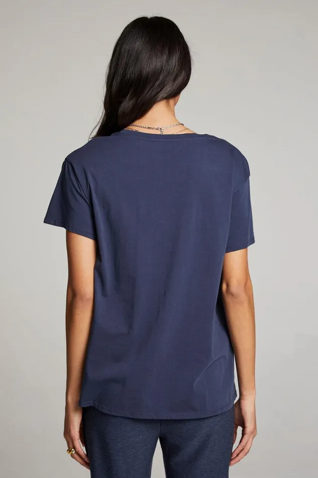Womens Tops Chaser Brand Everyday Essential Canopy V Neck Tee