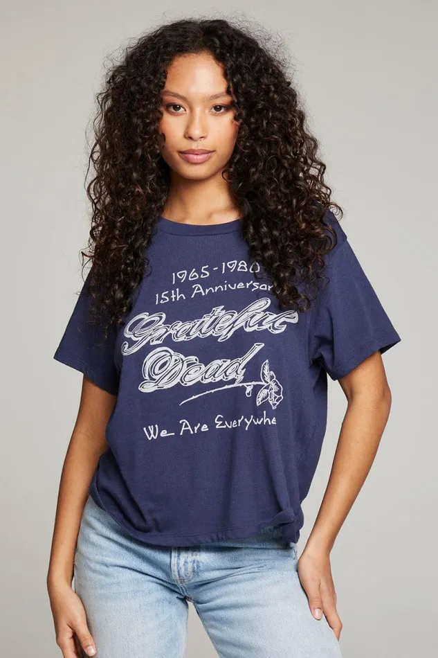 Womens Tops Chaser Brand Grateful Dead 15th Anniversary Tour Tee