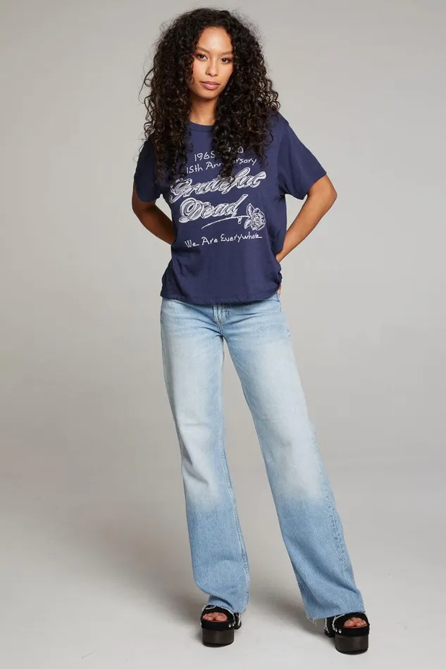 Womens Tops Chaser Brand Grateful Dead 15th Anniversary Tour Tee