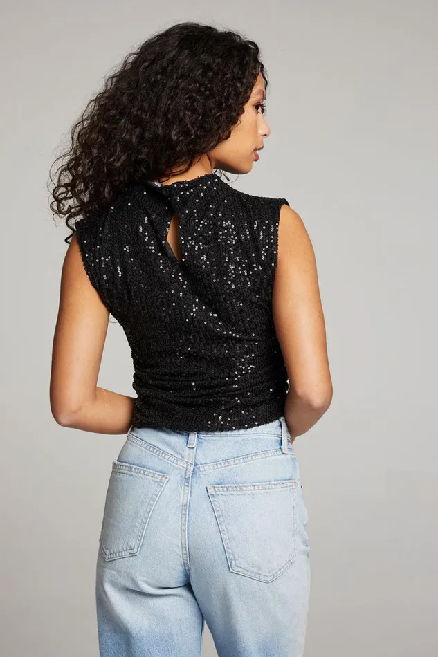 Womens Tops Chaser Brand Haileyy Licorice Tank Top